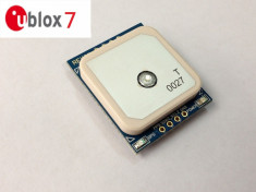 Modul GPS U-blox MAX-7C 10Hz high performance GPS Glonass cu antena si baterie Arduino / PIC / AVR / ARM / STM32 / PC foto