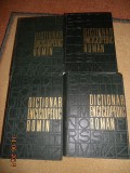 DICTIONAR ENCICLOPEDIC ROMAN 4 VOLUME COLECTIA 1962-1966