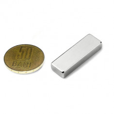 Magnet neodim bloc 30x10x05 mm pt diverse inginerii, eoliene, generatoare foto