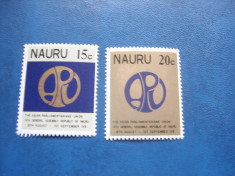 Nauru 1978 aniversare MI 179-180 MNH foto
