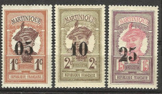 EROARE--SERIE COLONII---MARTINIQUE SUPRATIPAR 1920 +++MNH+++ foto