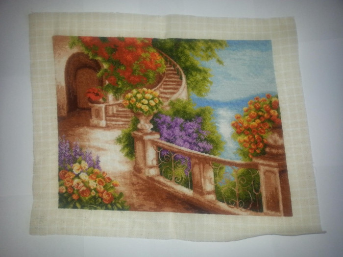 Goblen Aleea cu flori 270x210