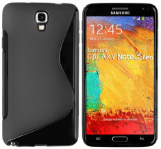 HUSA neagra silicon S-LINE GEL MODEL 2014 -Samsung Galaxy Note 3 Neo (N750)- ** TRANSPORT GRATUIT POSTA ROMANA ** foto