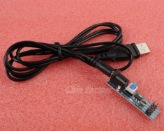 AMS1117 5V Power Supply Module with Switch + USB Power line USB to DC 5.5X2.1mm (FS00445) foto