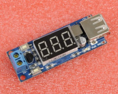 DC-DC Step Down Power Module LED Display with 5V USB Charger (FS00435) foto