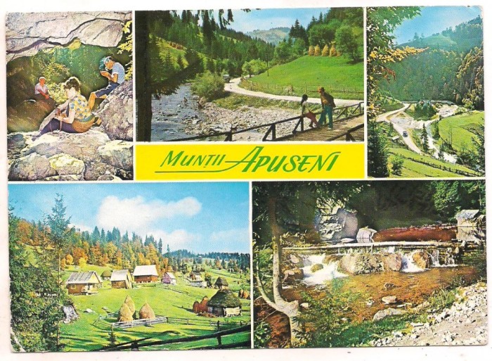 #carte postala(marca fixa)-ALBA -colaj