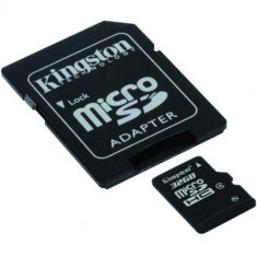 Card memorie Kingston microSDHC 32 GB clasa 4 + adaptor SD foto