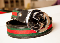 GUCCI Curea Piele Naturala Autentica Made in Italy Accesoriu Lux foto