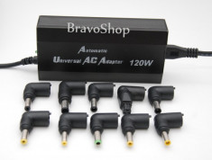 Incarcator universal pentru laptop Automatic cu USB (10 conectori) foto