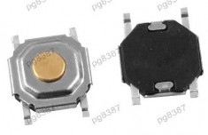 Push buton 5x5mm, inaltime 1,4mm, SMT - 124209 foto