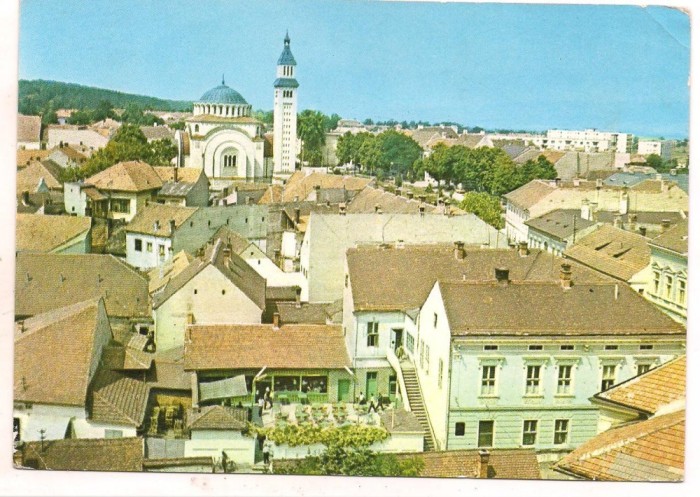#carte postala(marca fixa)-ORASTIE-vedere generala