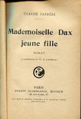 Mademoiselle Dax jeune fille - Autor : Claude Farrere - 62136 foto