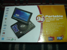 DVD portable 9.8 inch cu TV,player DVD , radio FM , Game foto