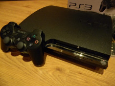 PS3 Slim Playstation 3 160GB MODAT ROGERO 4.65,ca NOU + JOC foto