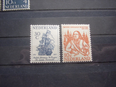 Olanda 1957 personalitati navigatie mi 737-738 MNH foto