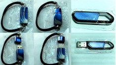STICK USB 8GB METALIC - IN 2 MODELE :BRATARA SAU BRELOC DE CHEI -LA DOAR 17,50 LEI! foto