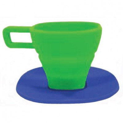 Set Pahar + Farfurioara Lexngo Espresso Cup And Saucer Cafea Pliabila Pliabile Pliabil foto