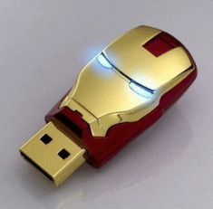 ---SENZATIE--- Stick USB Iron Man Avengers LED (32 GB Memory Drive) rezistent si rapid, NOU! + BONUS!!! foto