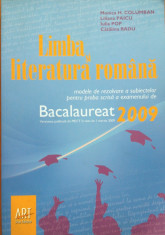 LIMBA SI LITERATURA ROMANA BACALAUREAT 2009 - Monica H. Columban, Liliana Paicu foto