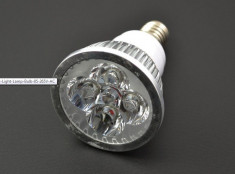 bec led spot 4W soclu E14 alb cald foto