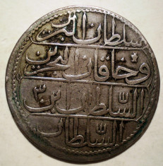 E.152 TURCIA ABDUL HAMID I 20 PARA 1187/3/1776 BILLON ARGINT? 9g foto