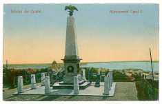 528 - Dolj, CALAFAT, Monumentul CAROL I - old postcard - unused foto