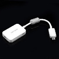 Mhl 2.0 micro usb la hdmi hdtv cablu adaptor pentru samsung s4 i9500 i9300 nota 2 n7100 n5100 foto