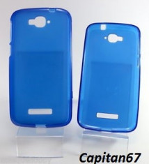 Husa Alcatel One Touch Pop C7 Albastru ,Roz si Fumuriu foto