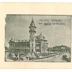 678 - BUZAU, Palatul Comunal, Romania - old postcard - used - 1917