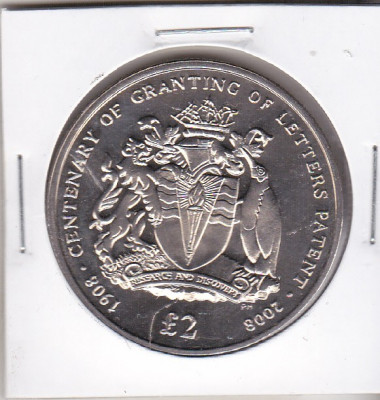 bnk mnd British Antarctic Territory 2 pounds 2008 unc foto