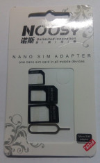 Set adaptor Nano SIM to Micro SIM / Nano SIM to SIM normal / Micro SIM to SIM normal (pentru Note 2, iphone 4 4S 5 foto