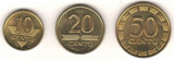 SV * Lituania 10 - 20 - 50 CENTU 1998 - 1999 - 2000 (a)UNC, Europa
