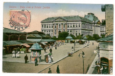 523 - Dolj, CRAIOVA, New Market - old postcard - used - TCV - 1912 foto