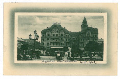 573 - Bihor, ORADEA, Market - old postcard - used - 1913 foto