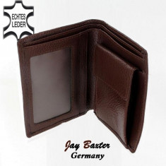 Portofel Jay Baxter Germany Brown Coins din Piele Nou foto