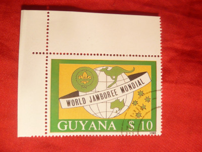 Serie- Jamboreea Mondiala Australia 1988 Guyana , 1 val. foto
