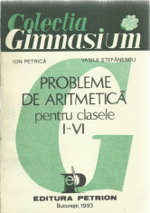 Ion Petrica, Vasile Stefanescu - PROBLEME DE ARITMETICA PENTRU CLASELE I-VI foto