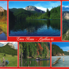 Carte Postala HG018 Lacul Rosu si Cheile Bicazului