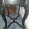 Masa sculptata stil clasic cu placa de marmura, 150 de ani vechime