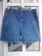 Pantaloni scurti=MARIME MARE=sort, short, bermude, din blugi, firma WRANGLER, 3XL, XXXL, talie=60 cm foto