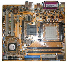 Placa de baza ASUS A8V-MX - DDR400, SATA, AGP 8X, video - socket 939 - ofer PROBA !!! foto