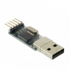 Adaptor Serial Convertor USB la RS232 TTL PL2303HX 3.3V sau 5V UART pentru Arduino, MSP430, DDWRT, openWRT. Echivalent FTDI FT232 foto
