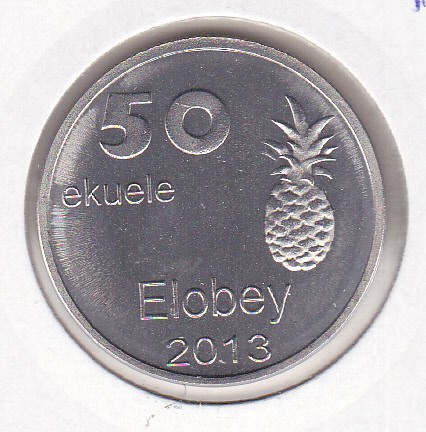 bnk mnd Elobey Island 50 ekuele 2013 unc , fauna