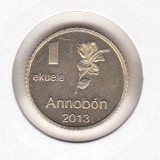 Bnk mnd Annobon Island 1 ekuele 2013 unc , fauna, Africa