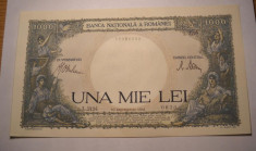 1000 lei 1941 UNC foto