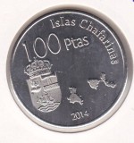 Bnk mnd Chafarinas Island 100 pesetas 2014 unc , fauna, Africa