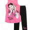Set tunica si leggings 8-14 ani - Violetta - art 97652 roz-negru