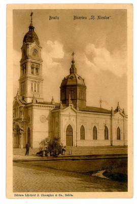 2267 - BRAILA, Church Sf. Nicolae - old postcard - unused foto