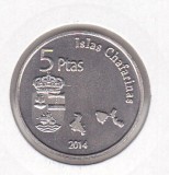 bnk mnd Chafarinas Island 5 pesetas 2014 unc , fauna