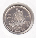 bnk mnd Tromelin Islands 10 franci 2013 , unc , corabie